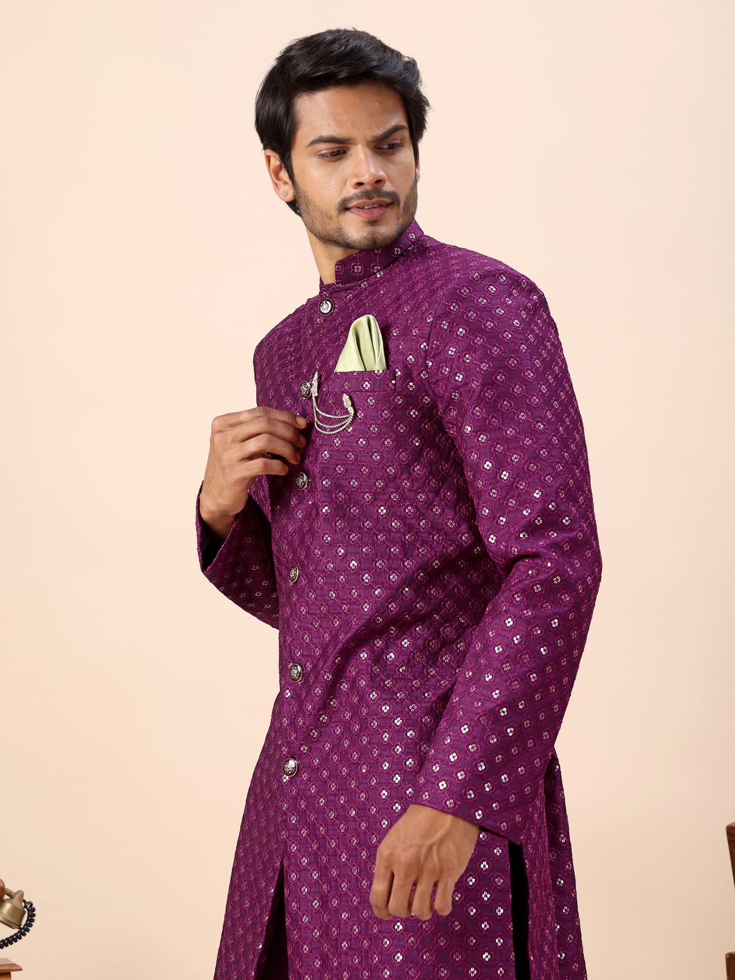 Traditional Indo Westren Kurta Set For Men