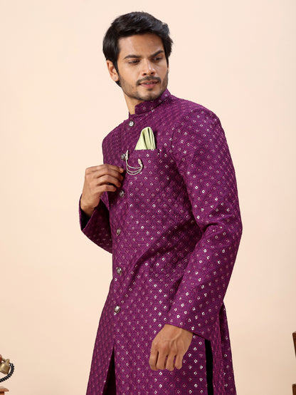 Traditional Indo Westren Kurta Set For Men