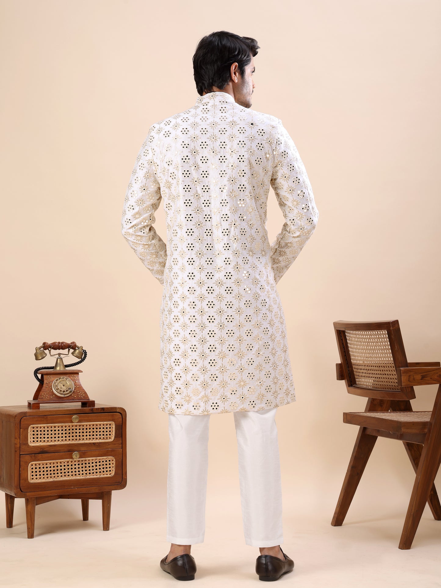 Traditional Indo Westren Kurta Set For Men