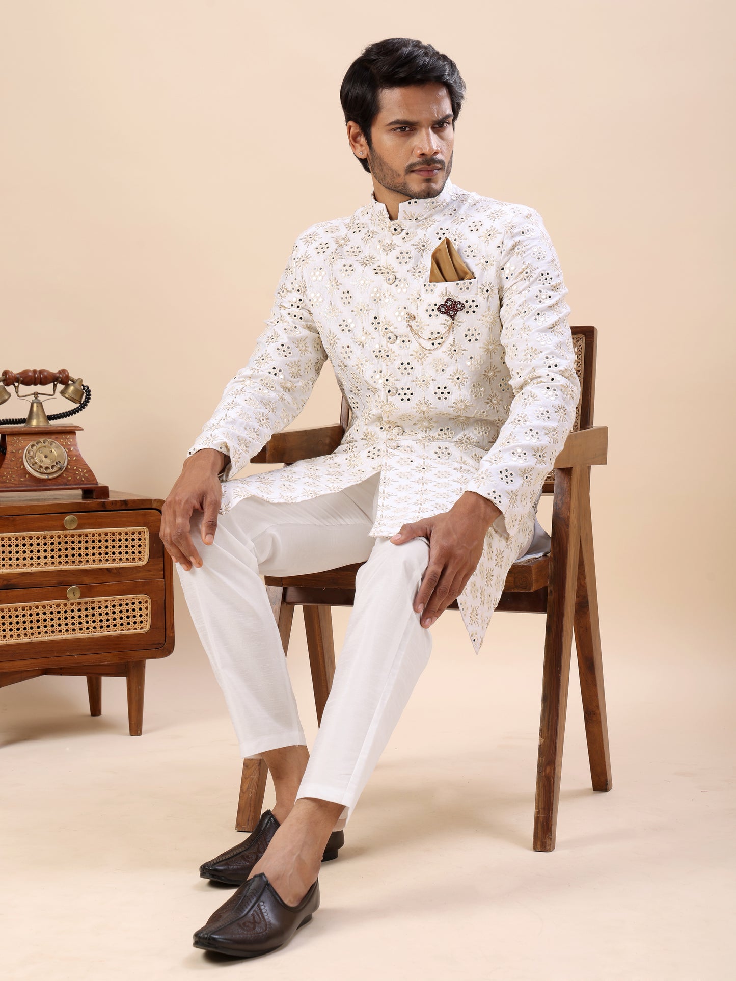 Traditional Indo Westren Kurta Set For Men