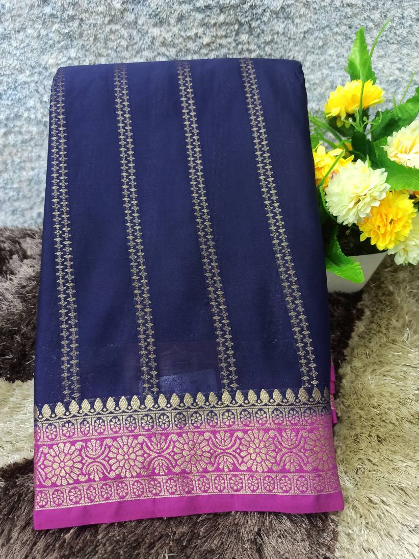 Artificial / Mix Crape Sarees