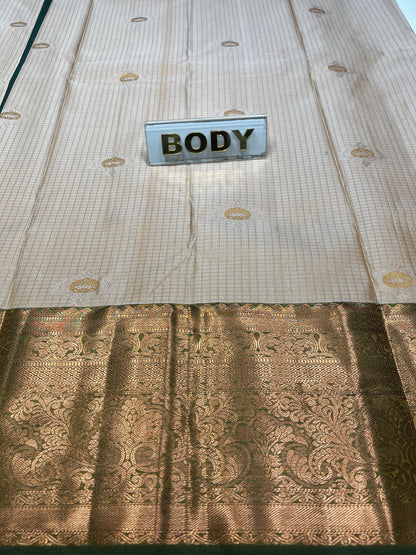 Textile with 'BODY' label on a textured beige and brown fabric background