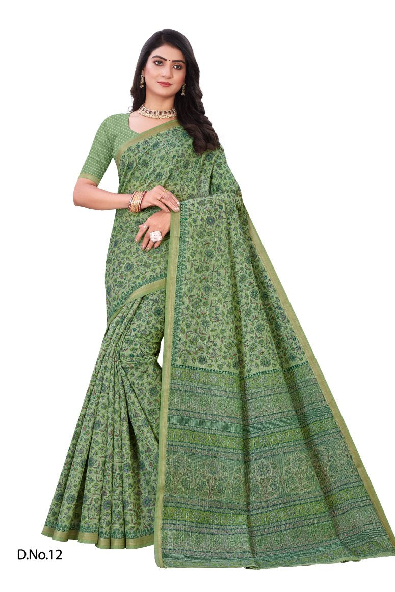 Gadwal Cotton Silk Saree