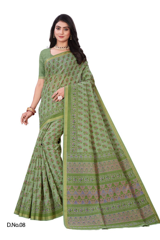 Gadwal Cotton Silk Saree