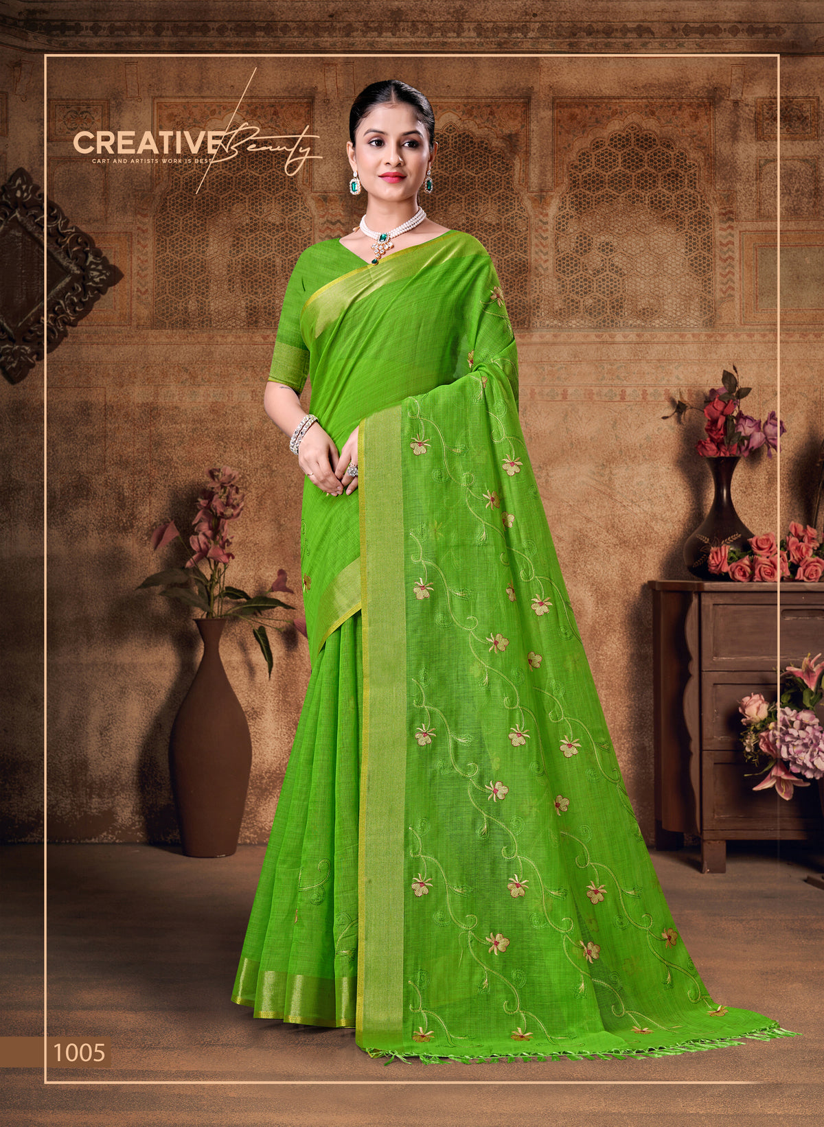 Pure Gadwal Cotton Silk Saree