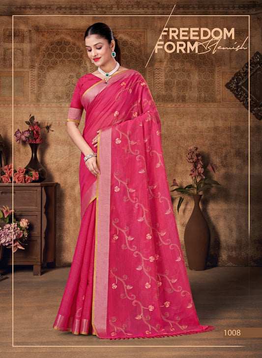 Pure Gadwal Cotton Silk Saree