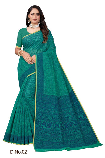 Pure Cotton Silk Saree.