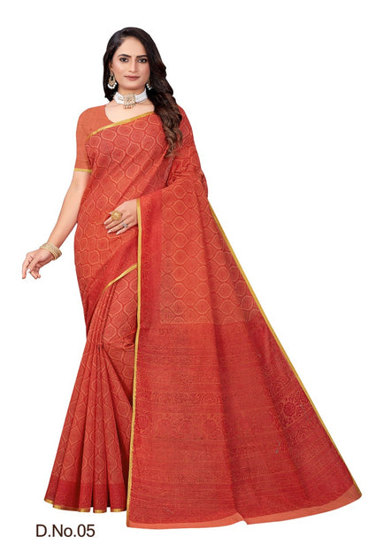 Pure Cotton Silk Saree.