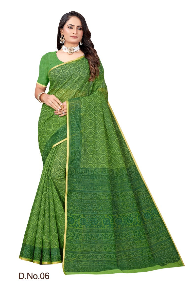 Pure Cotton Silk Saree.