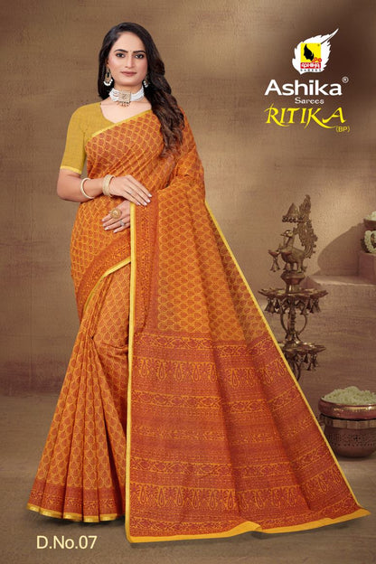 Pure Cotton Silk Saree.