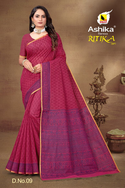 Pure Cotton Silk Saree.