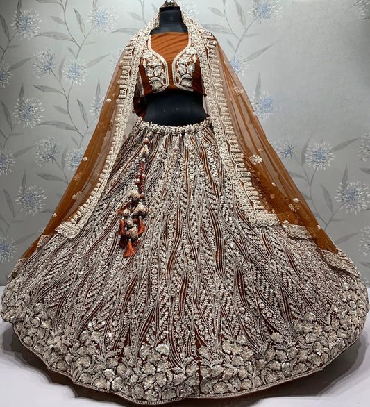 Latest Semi Stitched Lehenga Choli With Dupatta.