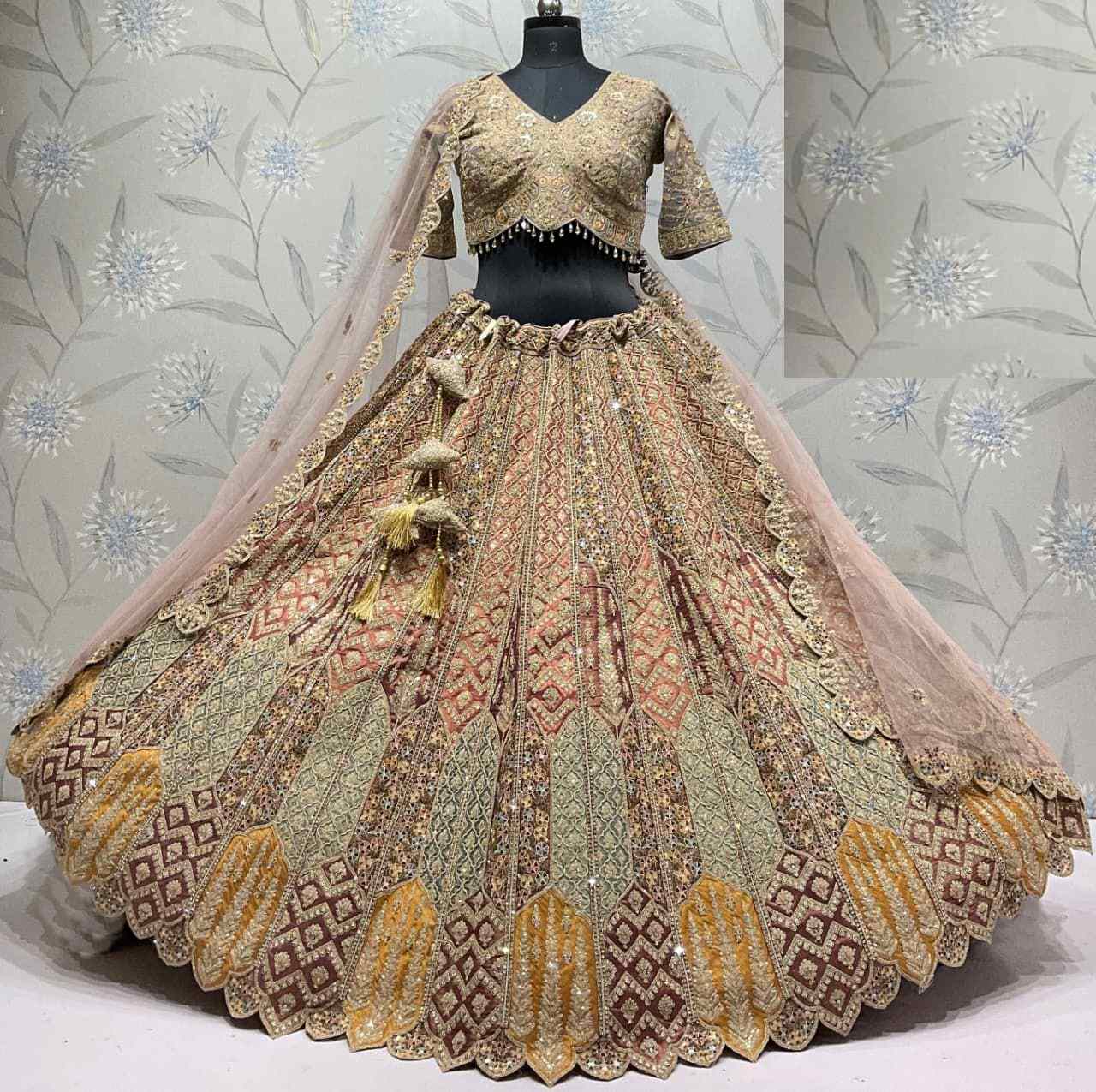 Latest Semi Stitched Lehenga Choli With Dupatta.