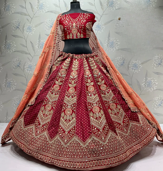 Latest Semi Stitched Lehenga Choli With Dupatta.