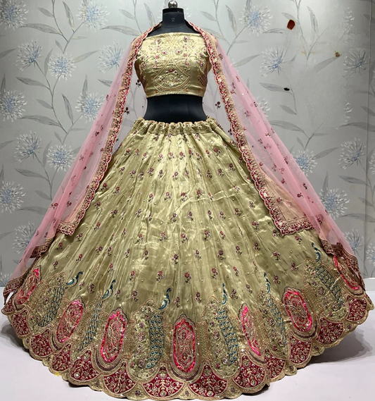 Latest Semi Stitched Lehenga Choli With Dupatta.