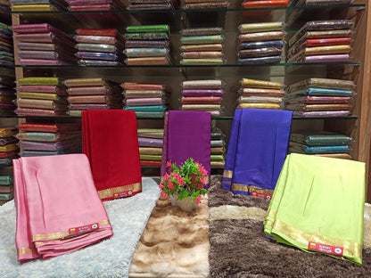 Pure Mysore Silk Saree (60 Grams )