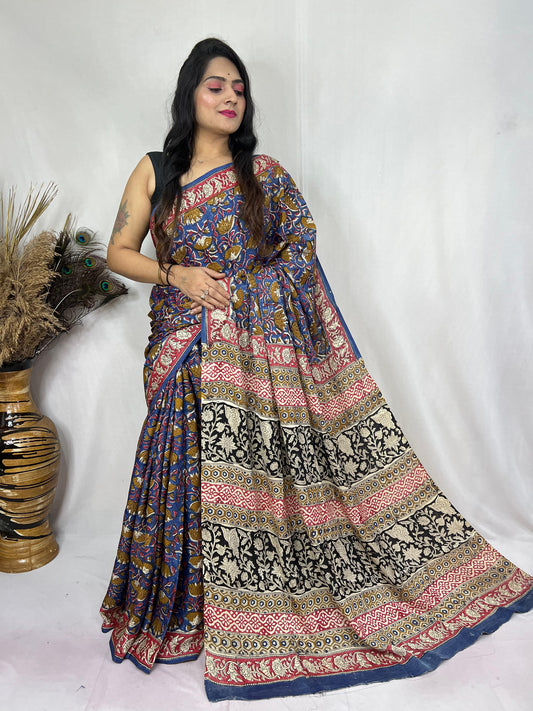 Kalamkari Silk Saree.
