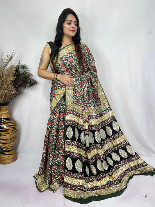 Kalamkari Silk Saree.