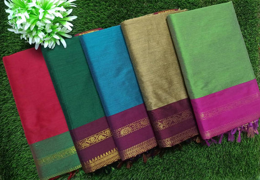 Cotton Silk Saree 715 Rs x 5 pcs - Bulksbt004