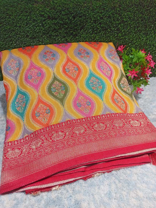 Kanchi Mix Silk Saree.