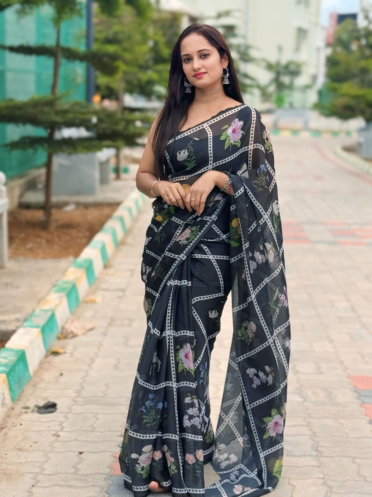 Pure Linen Silk Saree.
