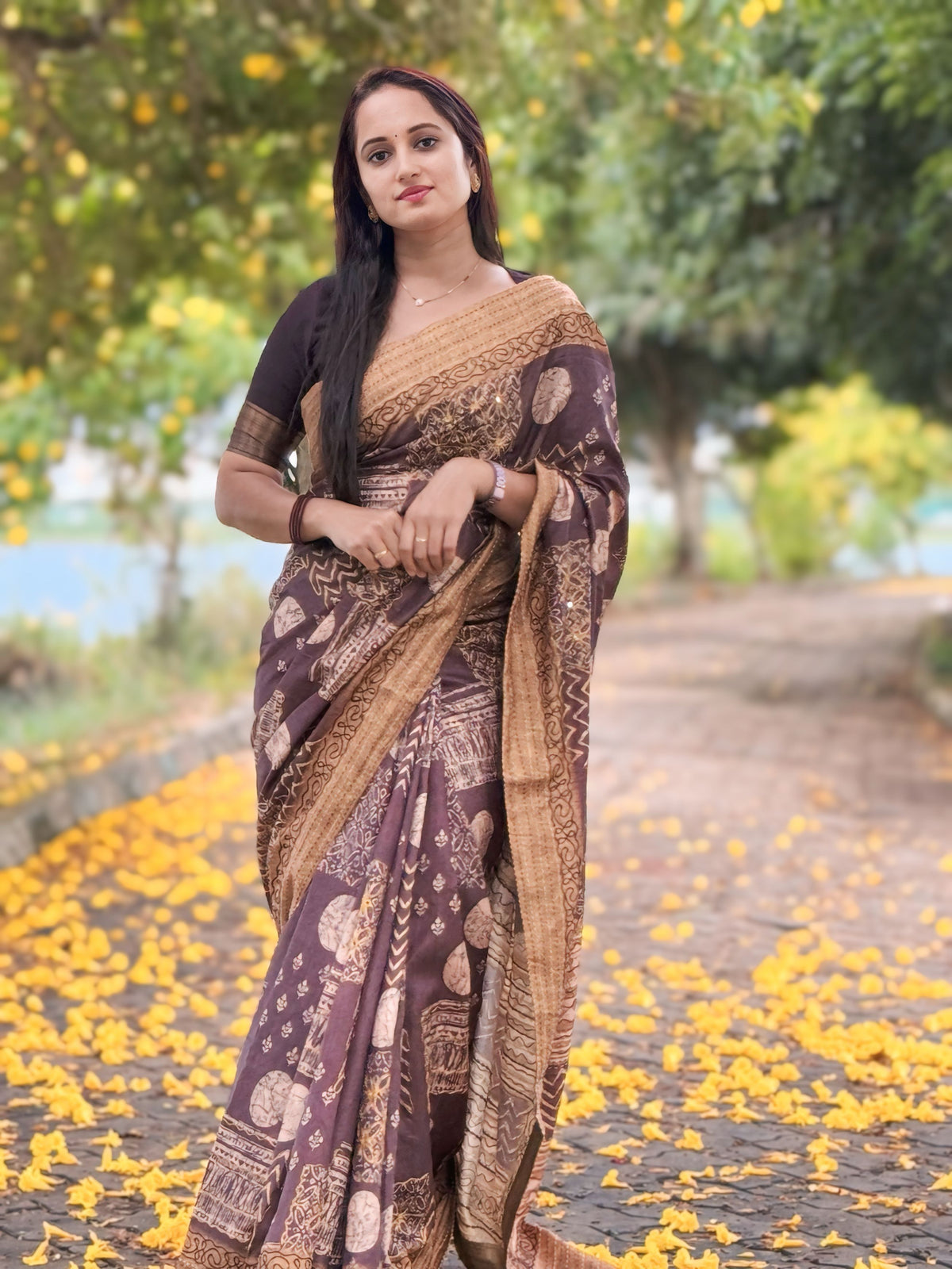 Pure Linen Silk Saree.