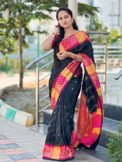 Pure Linen Silk Saree.