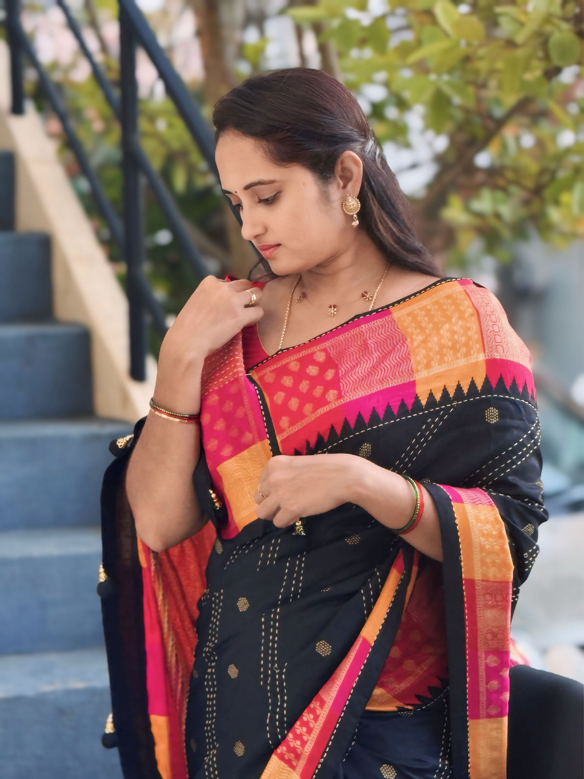 Pure Linen Silk Saree.