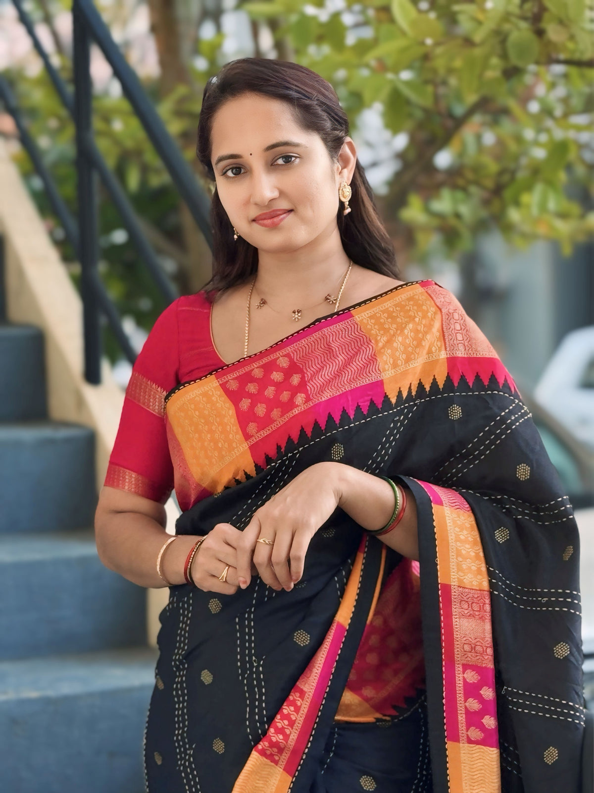 Pure Linen Silk Saree.
