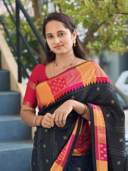 Pure Linen Silk Saree.
