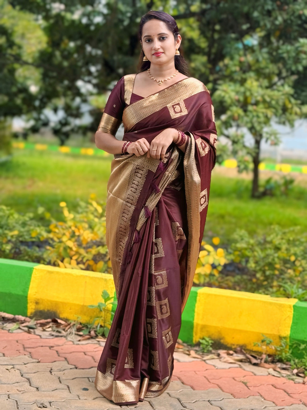 Pure Linen Silk Saree.