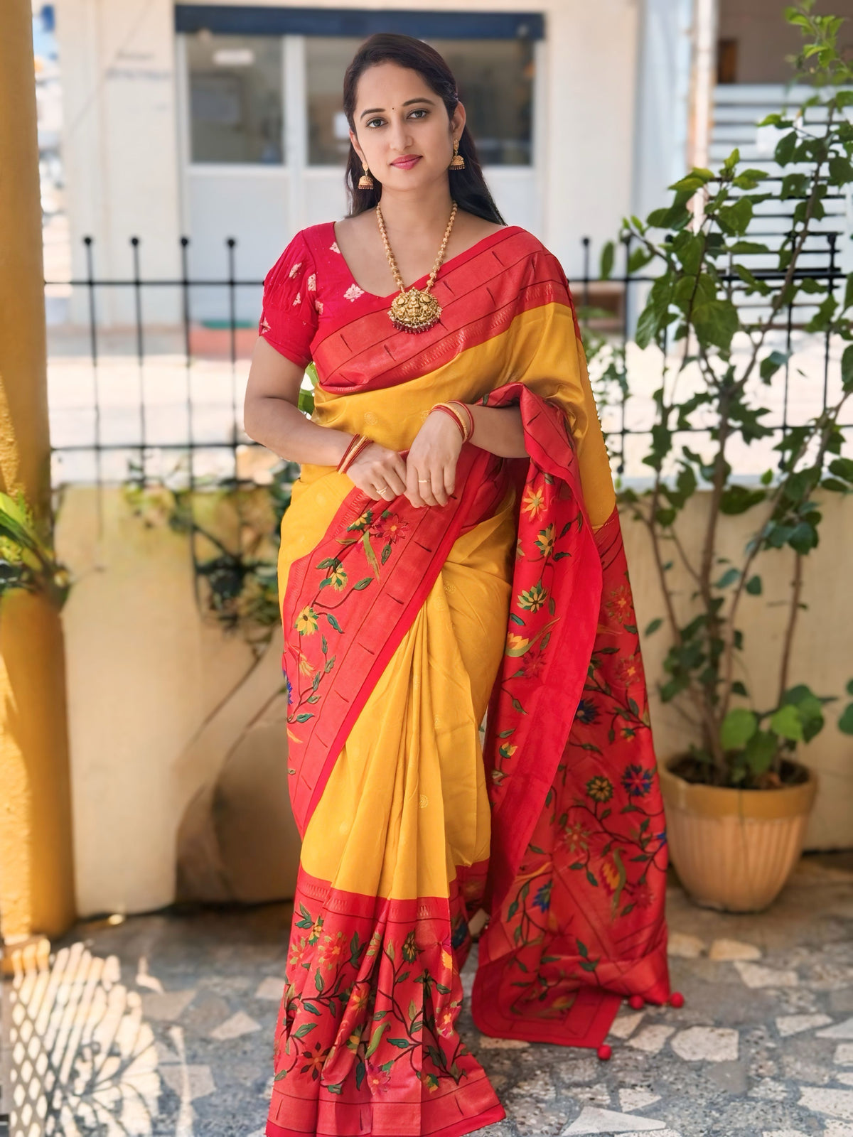 Pure Linen Silk Saree.