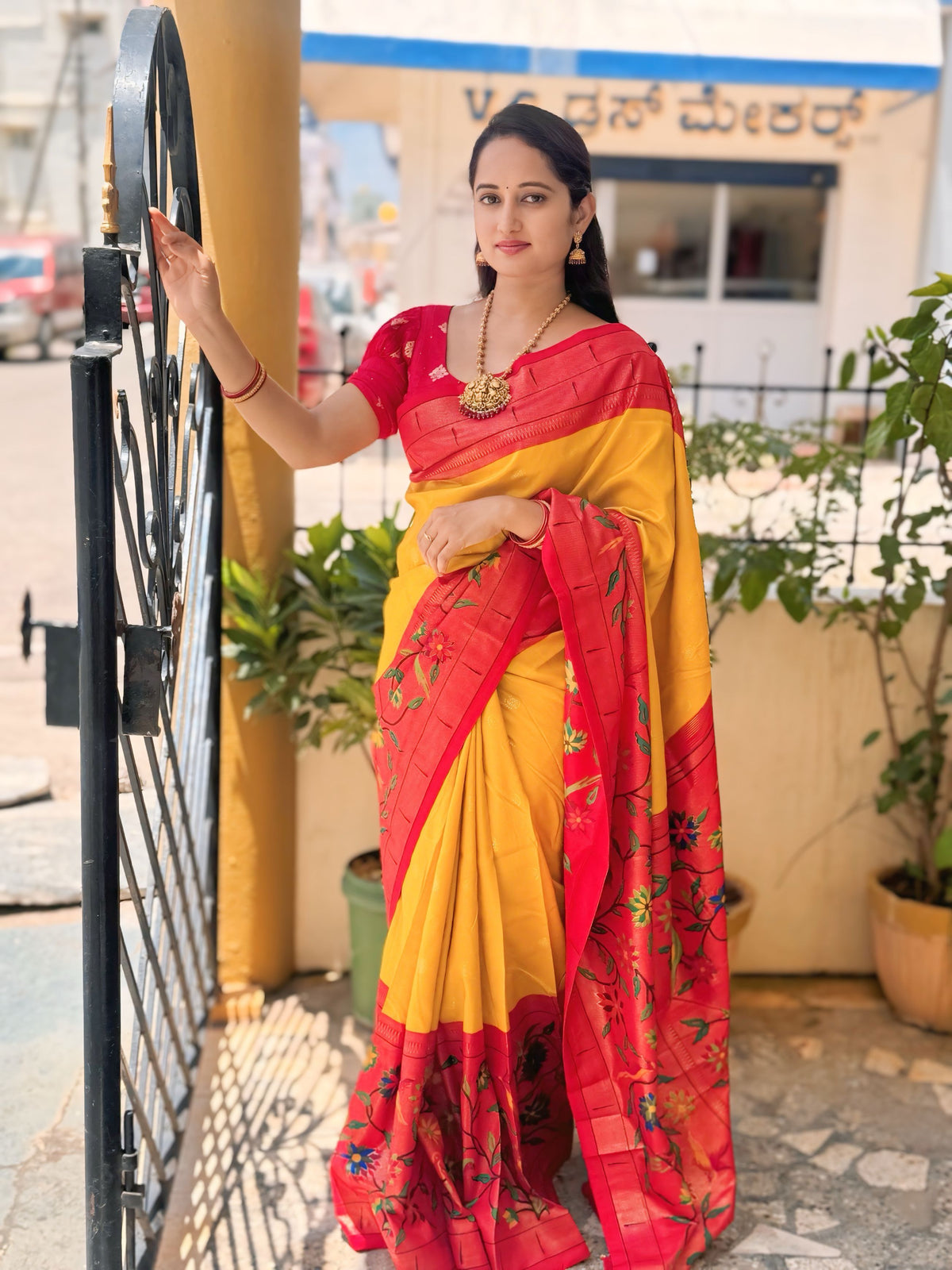 Pure Linen Silk Saree.
