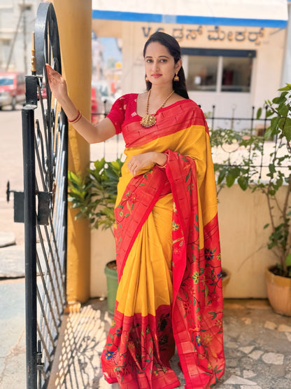 Pure Linen Silk Saree.