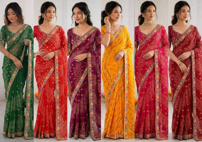 Catalogue Designer Georgette Silk Saree