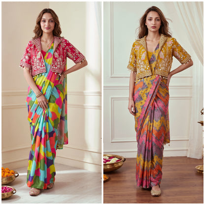 Ready To Wear Free Size Sarees