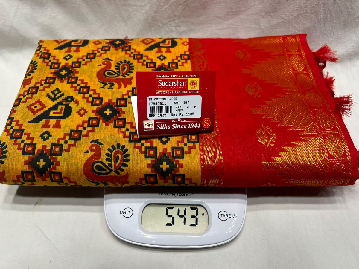 Pure Cotton Silk Saree