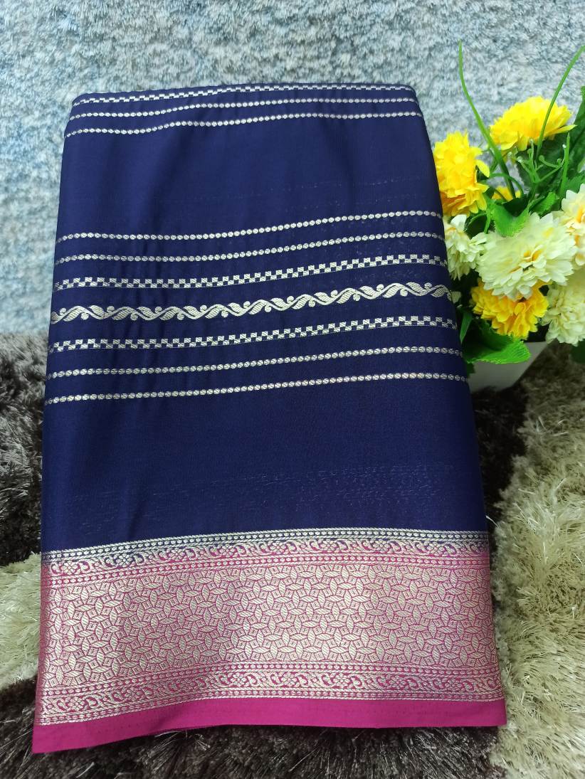 Artificial / Mix Crape Sarees