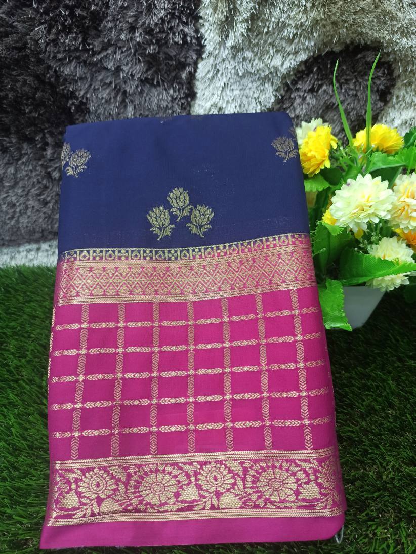 Artificial / Mix Crape Sarees