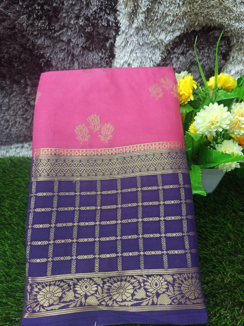 Artificial / Mix Crape Sarees