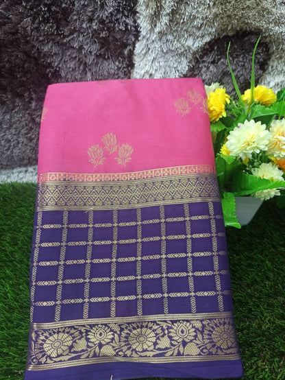 Artificial / Mix Crape Sarees