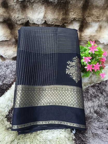 Artificial / Mix Crape Sarees