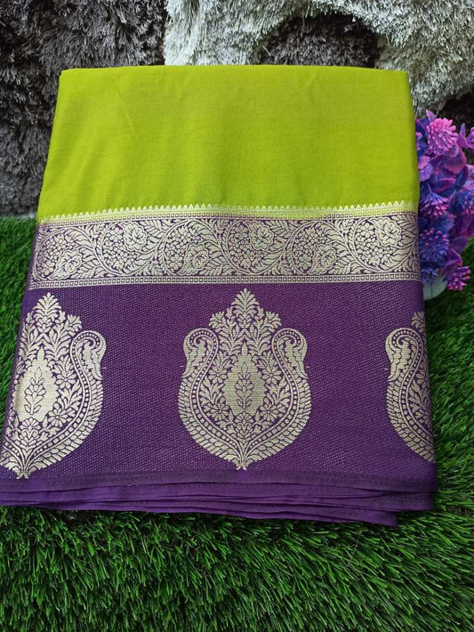 Artificial / Mix Crape Sarees ( Semi Crape )