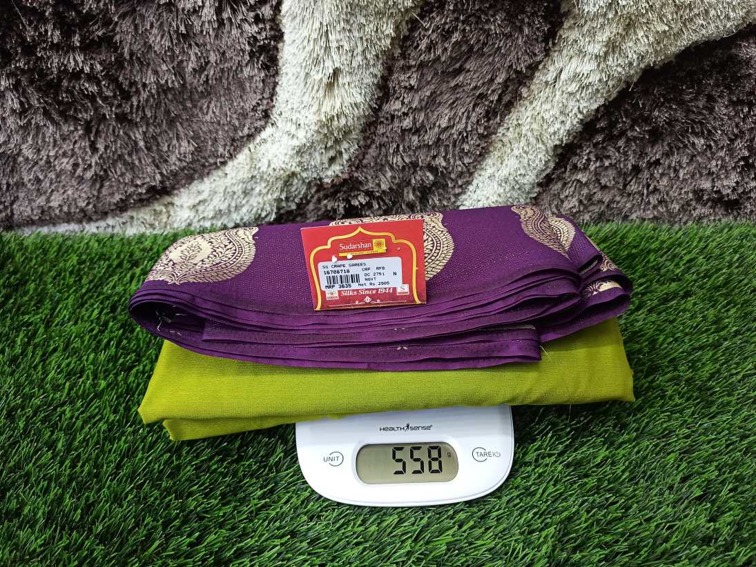 Artificial / Mix Crape Sarees ( Semi Crape )