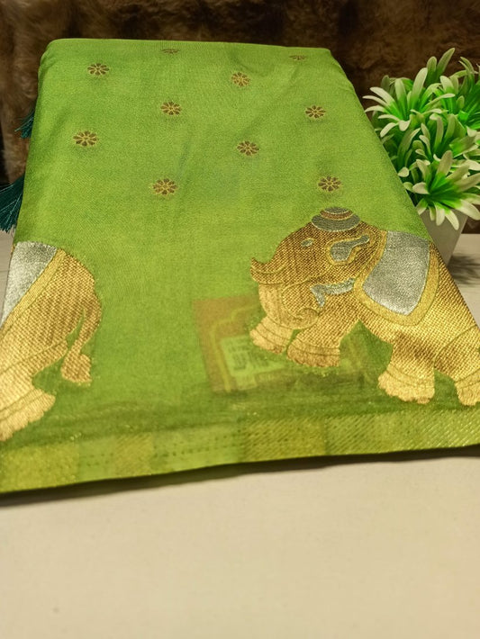 Artificial / Mix Crape Sarees ( Semi Crape )