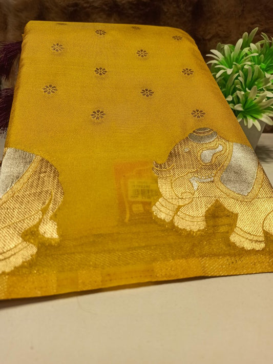 Artificial / Mix Crape Sarees ( Semi Crape )