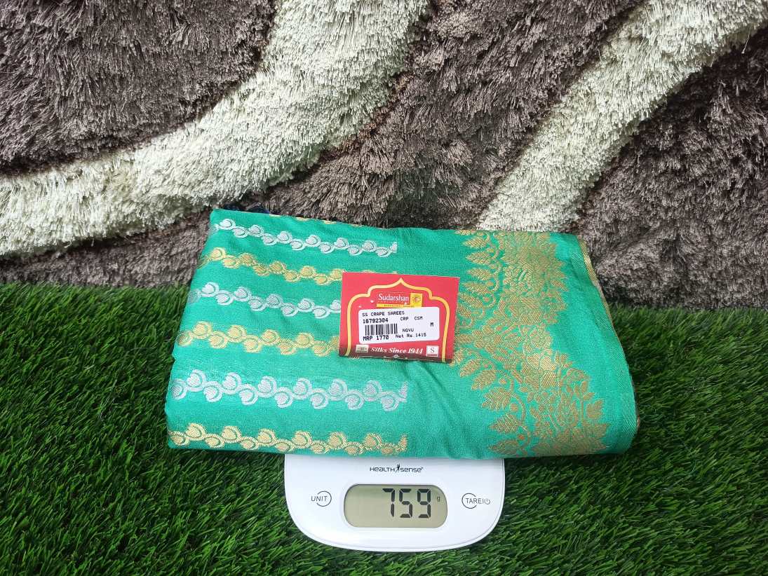 Artificial / Mix Crape Sarees ( Semi Crape )