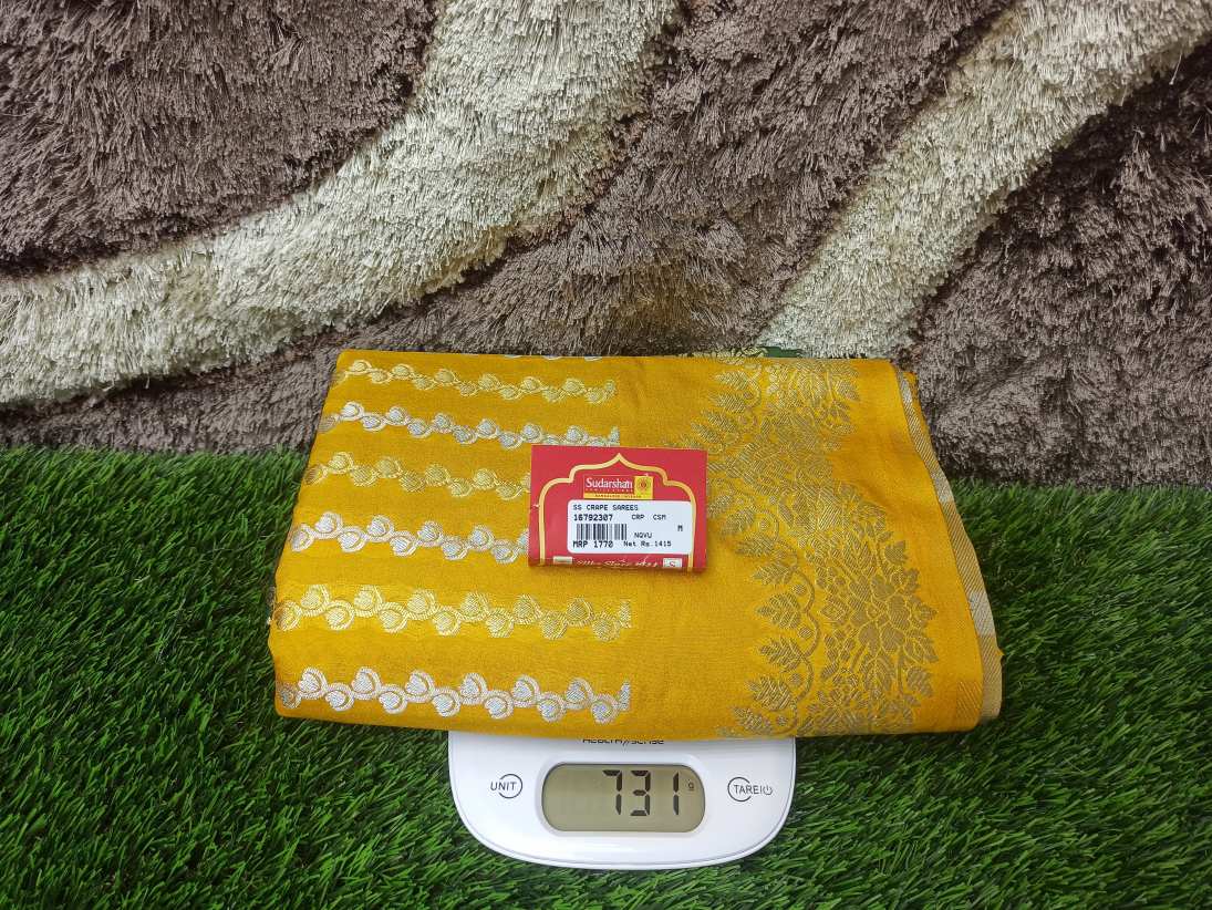 Artificial / Mix Crape Sarees ( Semi Crape )