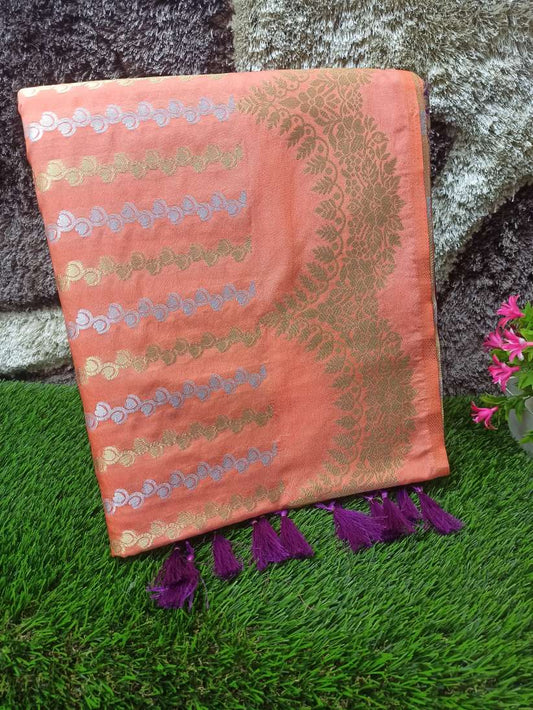 Artificial / Mix Crape Sarees ( Semi Crape )