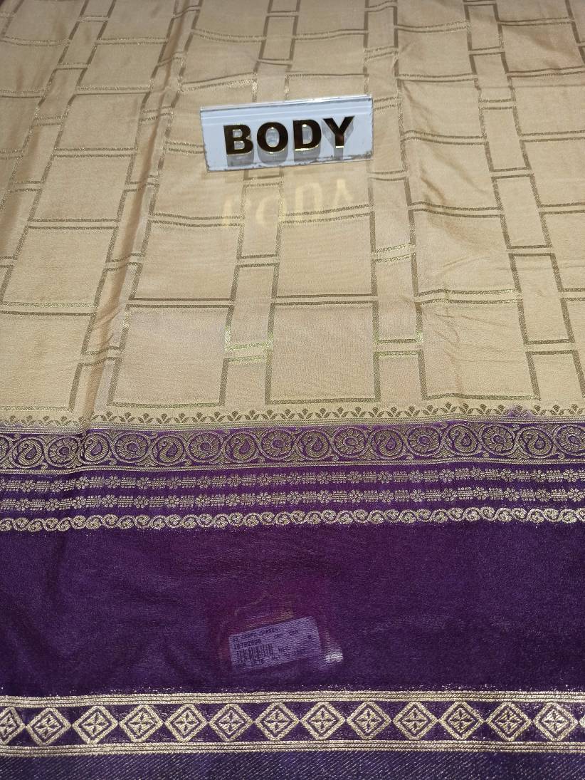 Artificial / Mix Crape Sarees ( Semi Crape )